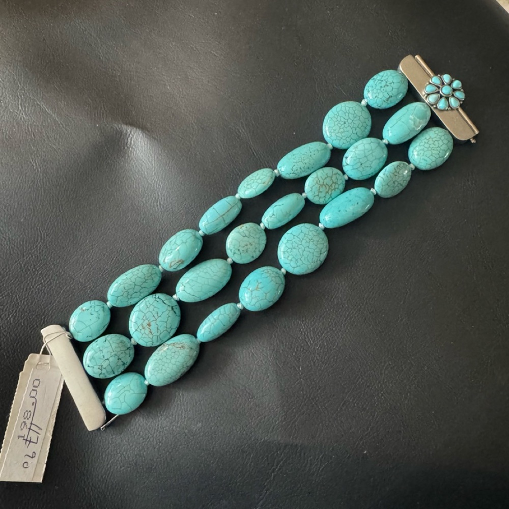 New Lauren Ralph Lauren Turquoise Bracelet - Picture 9 of 10